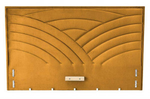 TABLIE PAT, MODULO W3 160, GALBEN MUSTAR, MONOLIT 48, TAPITATA IN CATIFEA - Img 2