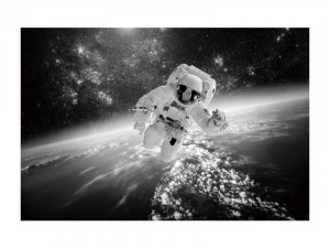 TABLOU DECORATIV COSMONAUT, 120X80, DIN STICLA, DESIGN EXCLUSIVIST, SIGNAL