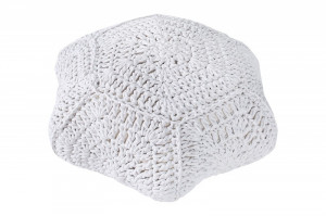 TABURET ALB DIN BUMBAC TRICOTAT MANUAL COSY IV 37752 - Img 6