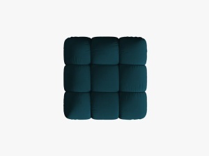 TABURET BELLIS, ALBASTRU MARIN, CU TAPITERIE DIN TEXTIL 3D SONIC, MICADONI - Img 3