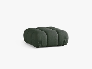 TABURET BELLIS, VERDE INCHIS, CU TAPITERIE DIN TEXTIL STRUCTURAT LIBERTY, MICADONI - Img 2