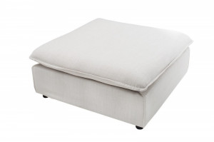 TABURET, HEAVEN 100CM, NATURAL, TEXTIL, IN SI SUPORT LEMN, DESIGN MODERN - Img 2
