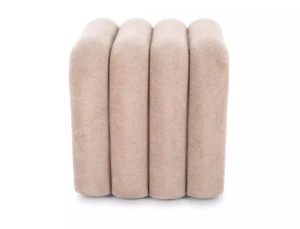 TABURET TICA, BEJ, TAP 253, CU TAPITERIE DIN TEXTIL, STIL MODERN - Img 2