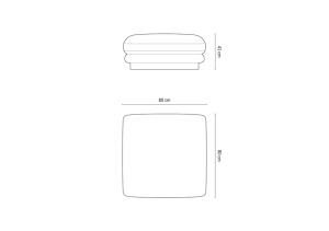 TABURET TORINO, 80 CM, DIVERSE CULORI SI MATERIALE, DESIGN DEOSEBIT - Img 13