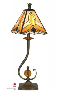 VEIOZA DEOSEBITA TIFFANY, COD YT02, DIN METAL SI STICLA