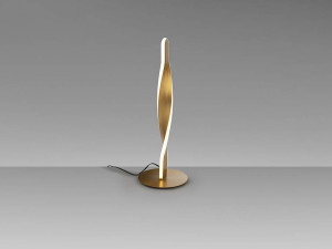 VEIOZA TWIST, 45 CM, AURIU PERIAT/OPAL, DIN METAL, ALUMINIU SI ACRIL, STIL MODERN - Img 4