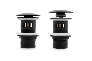 VENTIL REA, NEGRU, CLICK -CLACK, PUSH UP, CROM, CALITATE SUPERIOARA, REA - Img 5