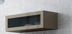 VITRINA LIVING CU LED VIGO 90 LATTE DESIGN MODERN CM