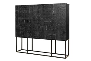 VITRINA LIVING LEMN 180CM, COD 6715, DIN LEMN DE MANGO, ARTIM GROUP SELECTION - Img 3