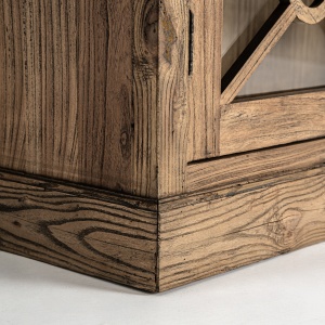 VITRINA NORVIK 205CM, DIN LEMN DE ULM DE CULOARE MARO, DESIGN CLASIC, VICAL HOME - Img 7