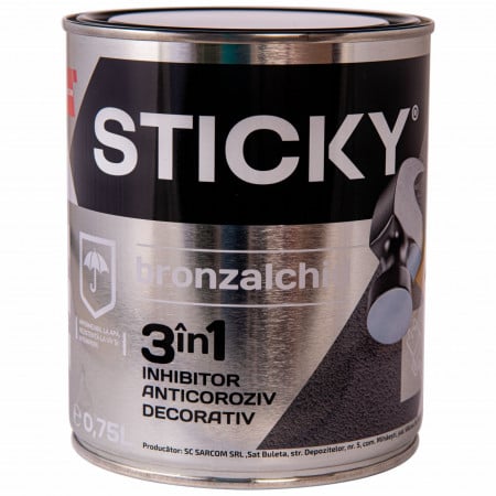Email Bronzalchid Sticky lovitură de ciocan 3 in 1, argintiu, 20 l