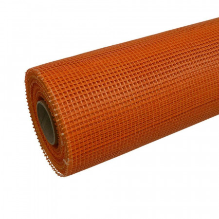 Plasa din fibra de sticla pentru termoizolatii, 145g/mp, 50ml, portocaliu - Img 1
