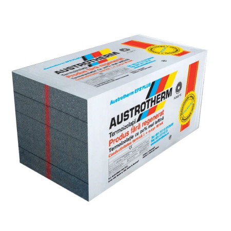 Polistiren expandat Austrotherm EPS - A100 AF PLUS (Grafitat) 10 cm, 2.5 mp / bax - Img 1