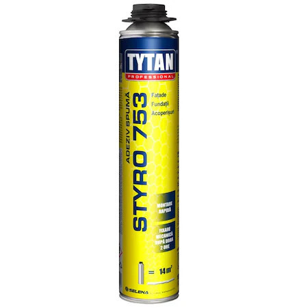 Spumă pentru izolari termice la exterior TYTAN STYRO 753, 750ml