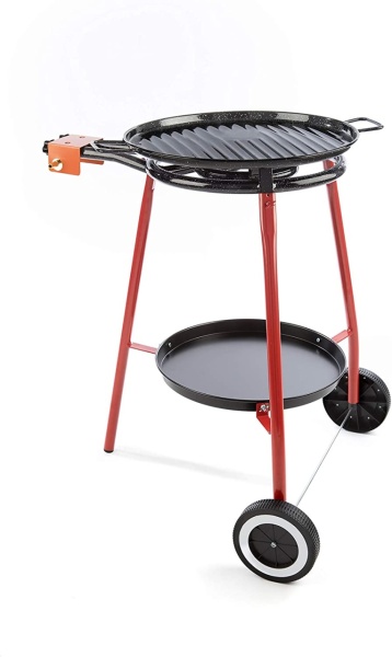 Set Paella Profesional Lucia Garcima – Arzator Gaz Ø40 cm, Tigaie 46 cm, Suport cu Roti si Furtun