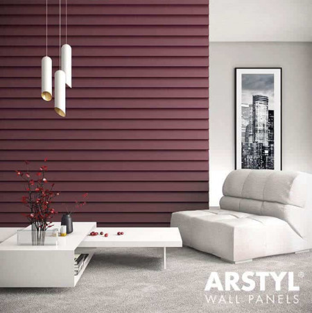 Panou decorativ 3d interior poliuretan Arstyl 3D Stripe 380x1135x38