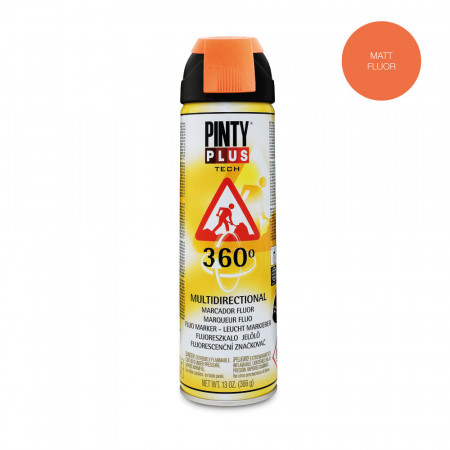 Spray Vopsea marcaj fluorescent, portocaliu, interior / exterior, T143, 500 ml - Img 1