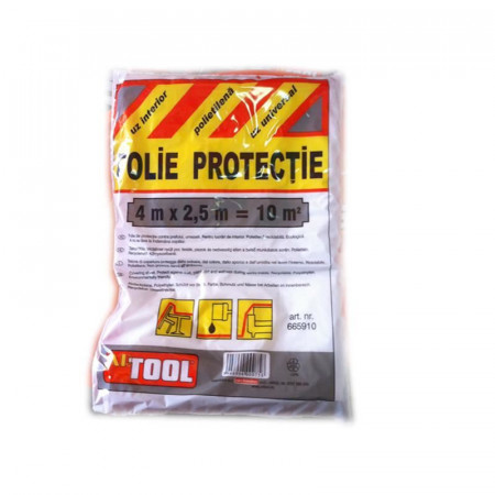 Folie acoperire/protectie 2.5x4 m, 10 mp, 7 microni, Artool - Img 1
