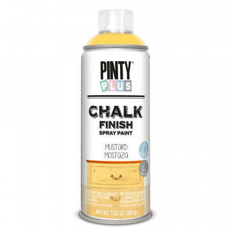 Paint Chalk Spray antichizare, yellow mustard mat, CK801, interior, 400 ml - Img 1