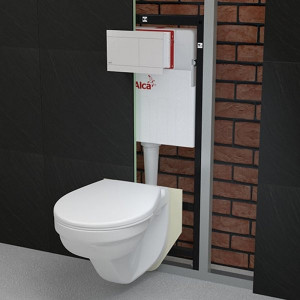 Rezervor WC incastrat Basicmodul slim montare in zidarie - Img 2
