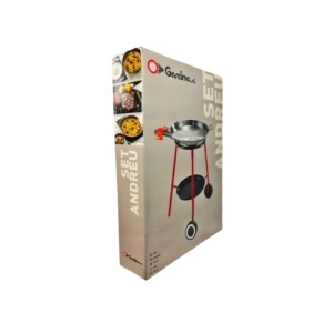 Set Profesional pentru Paella, Andreu – Arzător cu Roți și Tigaie Lucioasa 46 cm - Img 7