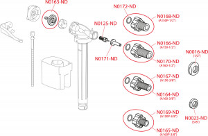 Flotor WC plutitor alama pt rezervor WC din ceramica - Img 3