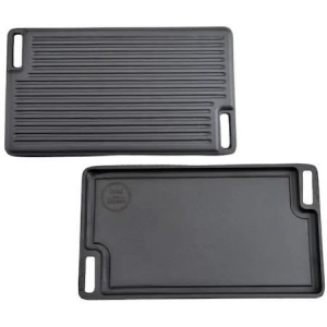 Plită Grill din Fontă cu Două Fețe, 45x25 cm – Ideală pentru Gătit pe Foc sau Aragaz - Img 3