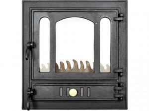 Usa fonta pentru semineu/cuptor cu geam de sticla Visio