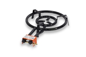 Arzător pe gaz paella, 40 cm, 2 cercuri – ideal pentru gătit în aer liber