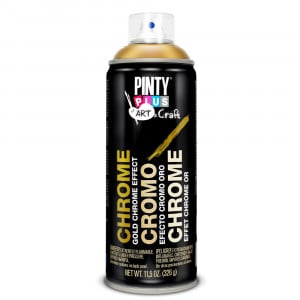 Spray Vopsea efect crom, argintiu, diferite suprafete, C150, 400 ml, Pintyplus