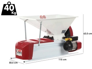 Desamburitor Zdrobitor de fructe, motor electric, 2 site din inox - Img 3