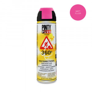 Spray Vopsea marcaj fluorescent, cherry, interior / exterior, T184, 500 ml