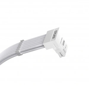 1stPlayer модулен кабел Custom Sleeved Modding Cable White - PCIe 5.0 12VHPWR M/M - FM2-B-WH - Img 3