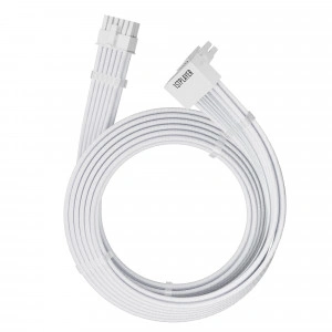 1stPlayer модулен кабел Custom Sleeved Modding Cable White - PCIe 5.0 12VHPWR M/M - FM2-B-WH - Img 2
