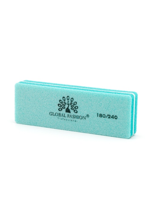Buffer pentru unghii, mini, granulatie 180/240, verde