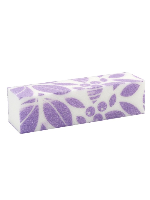 Buffer unghii cu imprimeu frunze violete