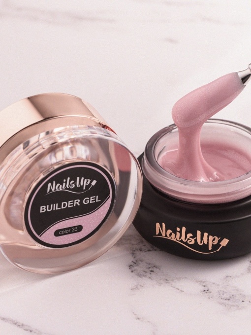 Gel Constructie Unghii Autonivelant Glitter NailsUp 30g - 33