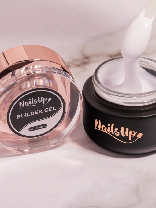 Gel Constructie Unghii Autonivelant NailsUp White 30g - 02