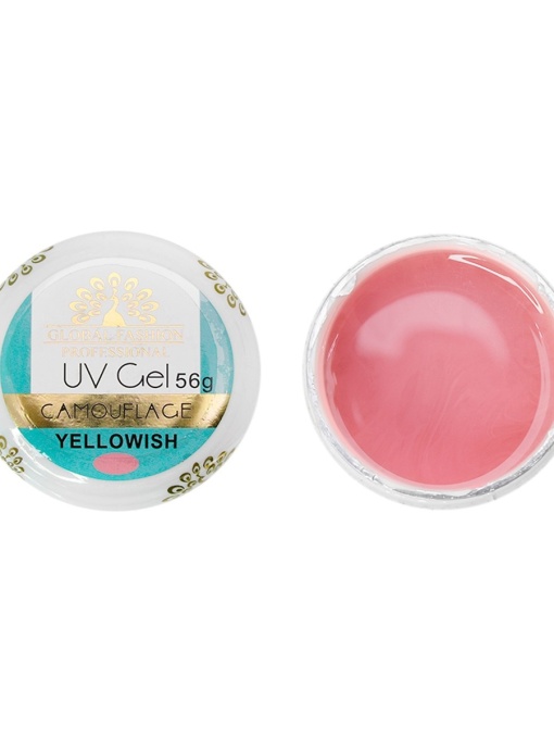 Gel UV de construcție, autonivelant, Global Fashion, cover, 56 g, Yellowish