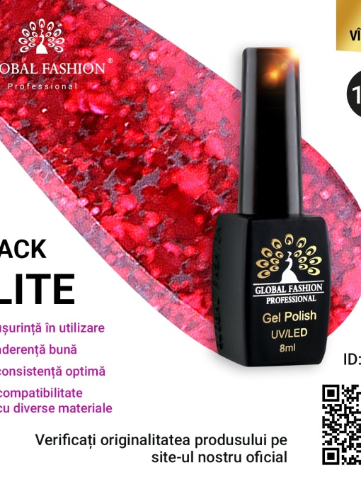 Oja semipermanenta BLACK ELITE, Global Fashion 8 ml, 162
