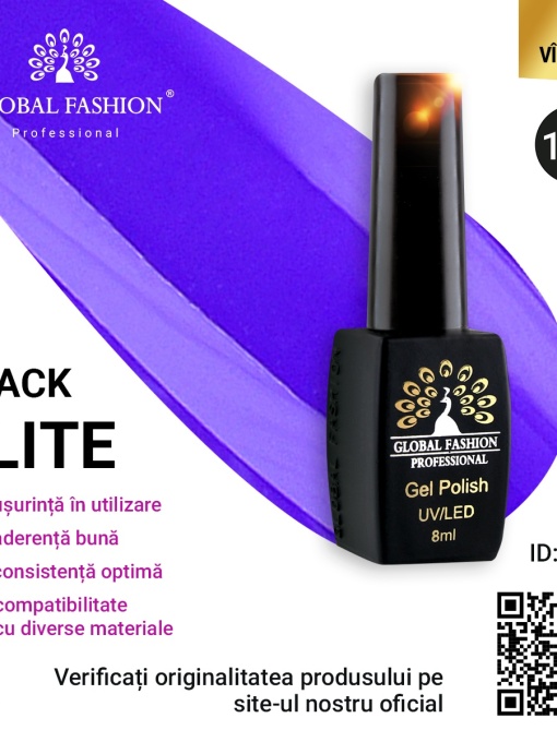 Oja semipermanenta BLACK ELITE, Global Fashion 8 ml, 185