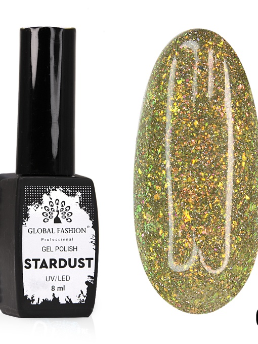 Oja semipermanenta Stardust, reflectorizant, Global Fashion 8ml, 02