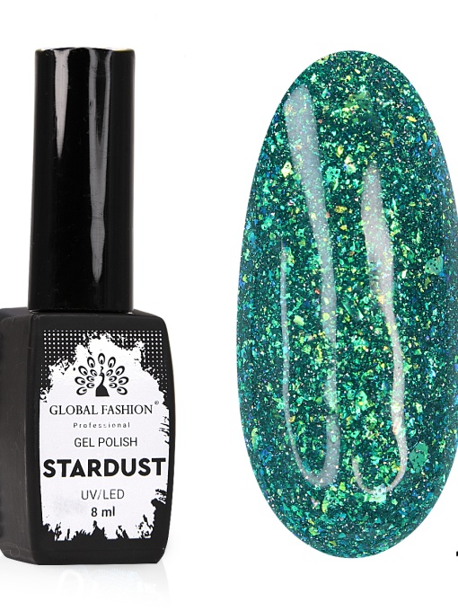Oja semipermanenta Stardust, reflectorizant, Global Fashion 8ml, 14