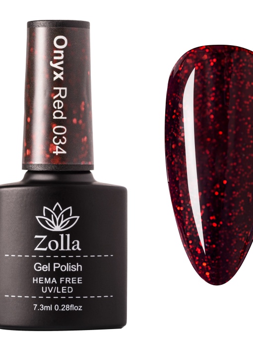 Oja Semipermanenta Zolla Hema Free Onyx Red 034 - 7.3ml