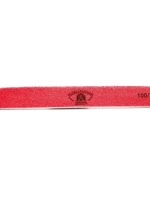 Pila pentru unghii Global Fashion, dreapta, culoare roz, granulatie 100/100