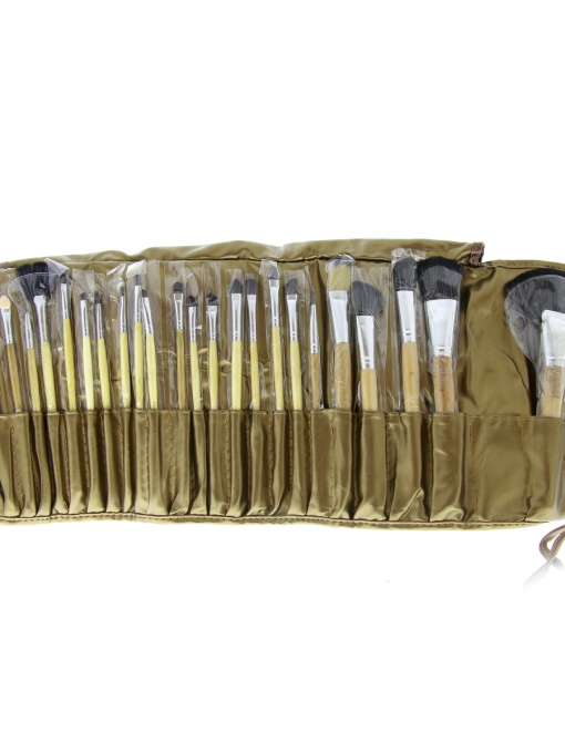 Set 24 pensule pentru make-up, Global Fashion, culoare aurie