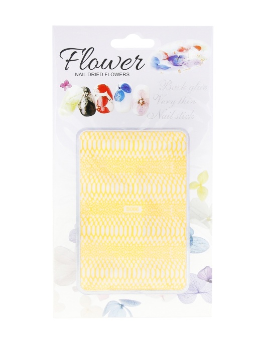 Sticker decor unghii, Flower B06, galben