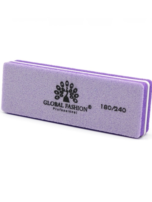 Buffer unghii, mini, granulatie 180/240, liliaciu