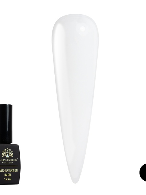 Gel de constructie unghii UV, Magic-Extension, Global Fashion, 12 ml, Transparent, 01
