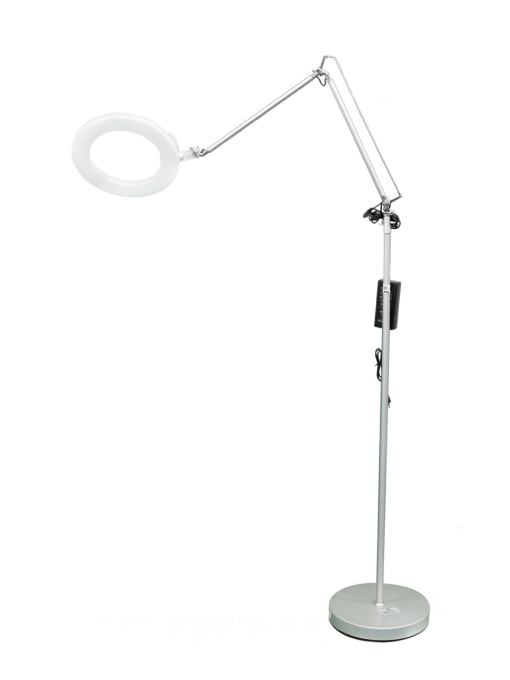 Lampa circulara cu trepied, Led A2-66, 66W, selfie, argintie
